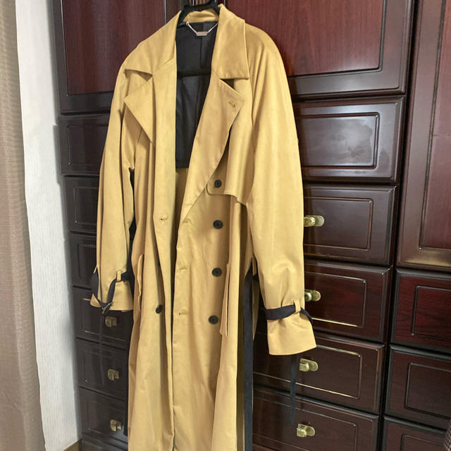 SUNSEA(サンシー)のWide Sleeve Belted Trench Coat トレンチコート メンズのジャケット/アウター(トレンチコート)の商品写真