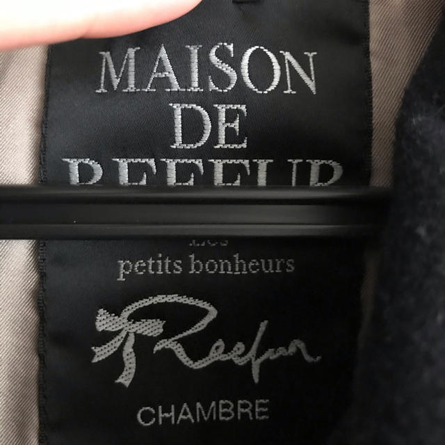 Maison de Reefur(メゾンドリーファー)のMaison de reefur カシミヤ　コート　ネイビー　36 レディースのジャケット/アウター(ロングコート)の商品写真