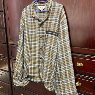 サンシー(SUNSEA)のSUNSEA SPEC LINEN CHECK BOMBER SHIRT (シャツ)