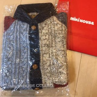 ミキハウス(mikihouse)の☆新品未使用☆MIKI HOUSE☆ニットカーディガン☆110(ニット)