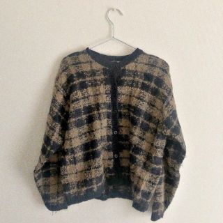 フラワー(flower)のvintage  check cardigan(カーディガン)