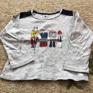 プチバトー(PETIT BATEAU)の2枚プチバトー長袖Tシャツ 5ans108cm(Tシャツ/カットソー)