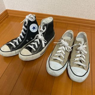 コンバース(CONVERSE)のコンバース  ベージュ　ローカット　24(スニーカー)