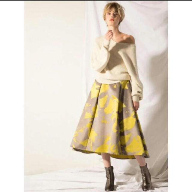 FRAY I.D(フレイアイディー)の大人気 完売 フレイアイディー フロッキースカート レディースのスカート(ロングスカート)の商品写真