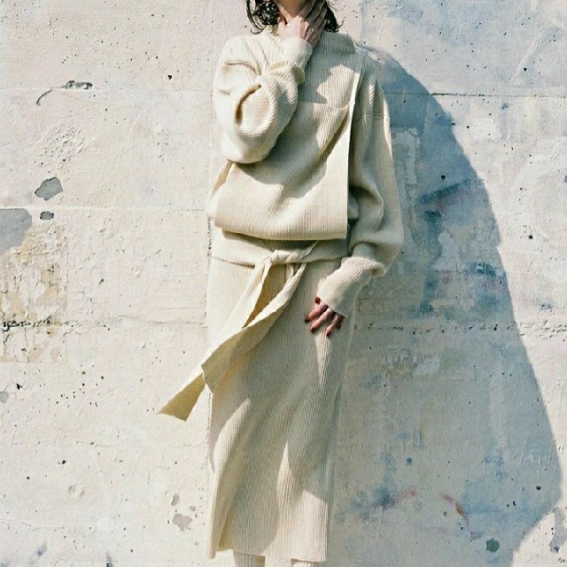 TAN タン 17AW ニット サロペットスカート