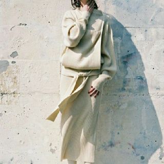 ビューティアンドユースユナイテッドアローズ(BEAUTY&YOUTH UNITED ARROWS)のTAN タン 17AW ニット サロペットスカート(ロングスカート)