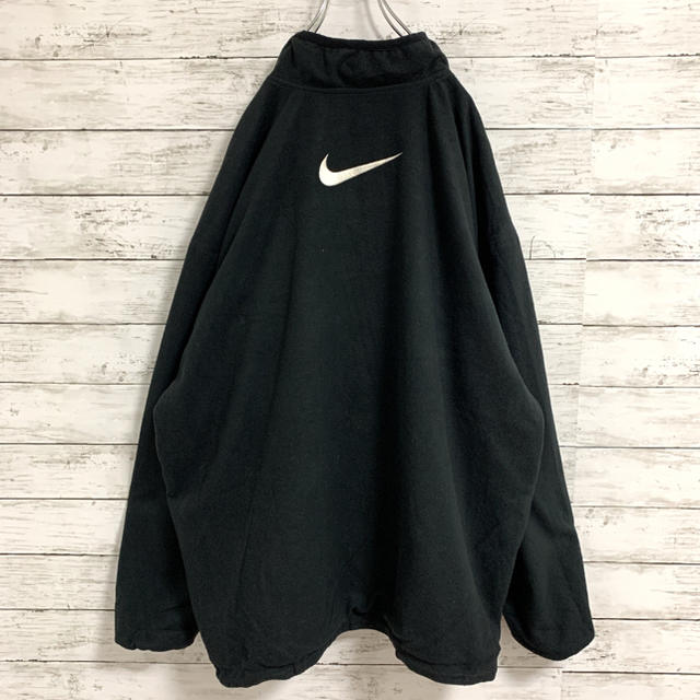 NIKE(ナイキ)の超希少 古着 90s ナイキ ハーフジップ フリース ナイロン リバーシブル メンズのトップス(スウェット)の商品写真