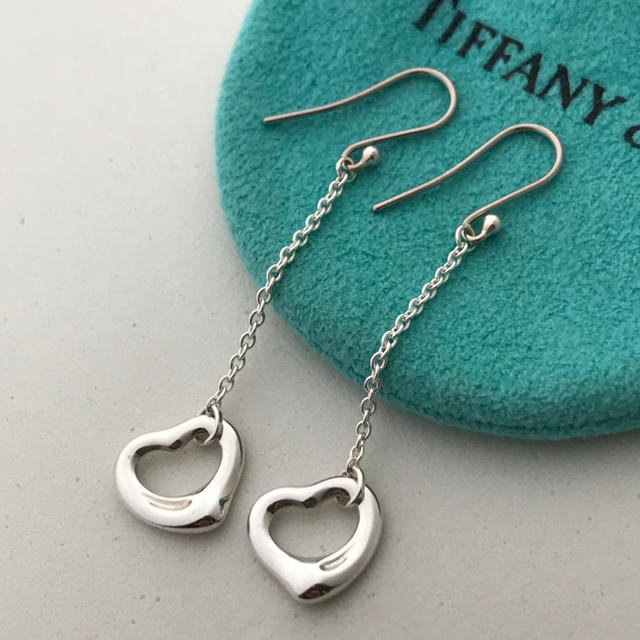 ピアスTIFFANY オープン ハート ドロップ ピアス