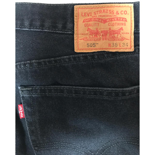 Levi's(リーバイス)の未使用に近い❗️Levi's 505™️ブラックジーンズ　W36 メンズのパンツ(デニム/ジーンズ)の商品写真