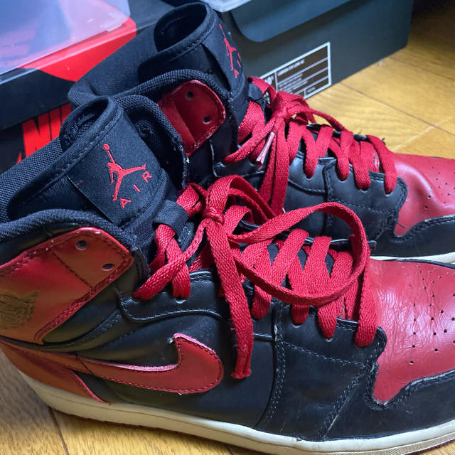 NIKE(ナイキ)のaj1 黒赤 メンズの靴/シューズ(スニーカー)の商品写真