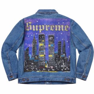 シュプリーム(Supreme)のSupreme New York Painted Trucker Jacket (Gジャン/デニムジャケット)