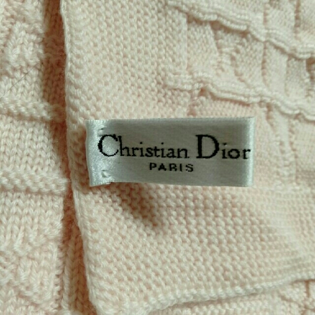 Christian Dior(クリスチャンディオール)のディオール　ピンク　マフラー レディースのファッション小物(マフラー/ショール)の商品写真