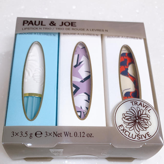 PAUL & JOE(ポールアンドジョー)のPAUL & JOE リップ  3本セット 最終値下げ٭❀* コスメ/美容のスキンケア/基礎化粧品(リップケア/リップクリーム)の商品写真