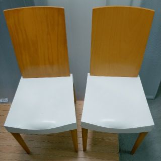 カルテル(kartell)のmaruru様専用　ミストリップ　チェア　木目　ホワイト　2脚(ダイニングチェア)