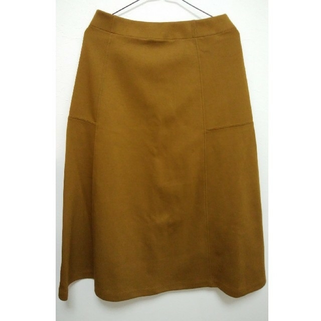 UNIQLO(ユニクロ)のUNIQLO　L　ジャージーフレアスカート　ブラウン　タグ付き レディースのスカート(ロングスカート)の商品写真