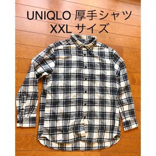 ユニクロ(UNIQLO)のユニクロ 長袖シャツ ネル  XXL size メンズ 厚手 冬用 綿 100%(シャツ)