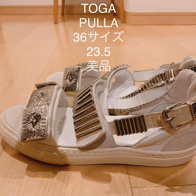 TOGA PULLA トーガプルラ サンダル メタル バックル スニーカー 37-