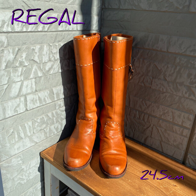 REGAL(リーガル)のセール中‼️ REGAL ロングブーツ　24.5cm ブラウン レディースの靴/シューズ(ブーツ)の商品写真