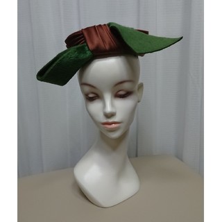 カシラ(CA4LA)の60 70s vintage hat ヴィンテージ リボン ハット 帽子(ハット)