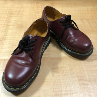 ドクターマーチン(Dr.Martens)のドイツで購入★Dr. Martens3ホール赤24cm(ローファー/革靴)