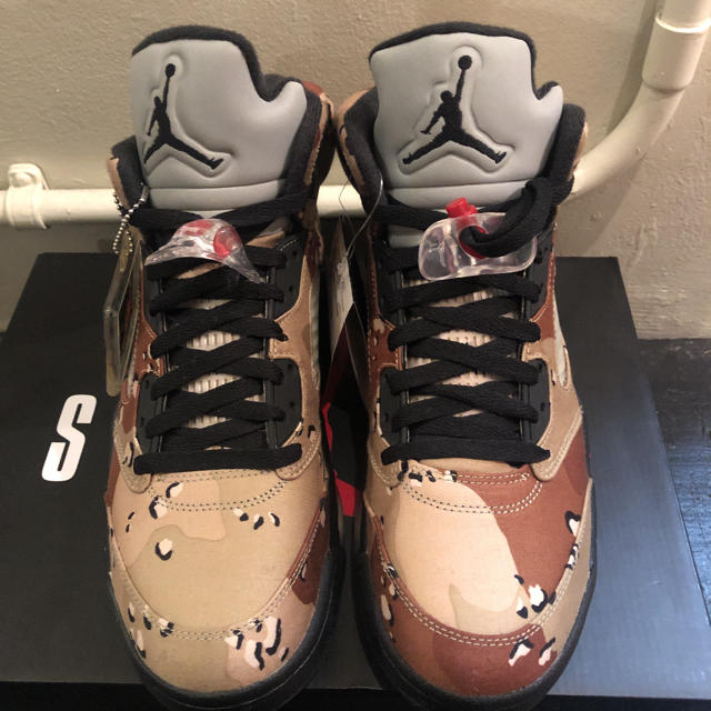 supreme Nike Air Jordan 5 camo 新品未使用