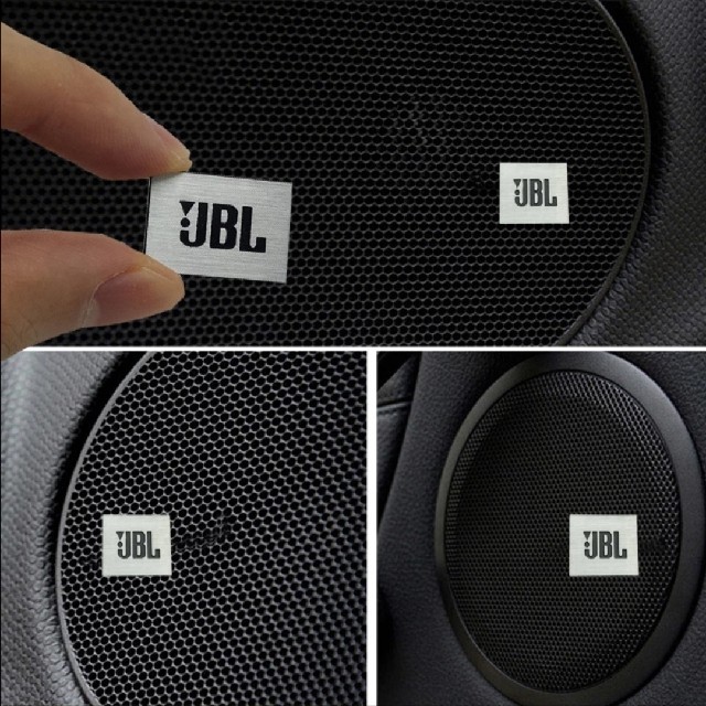 JBL☆スピーカーロゴプレート、エンブレム☆4枚セット☆新品未 JBL☆スピーカーロゴプレート、エンブレム☆4枚セット☆新品未