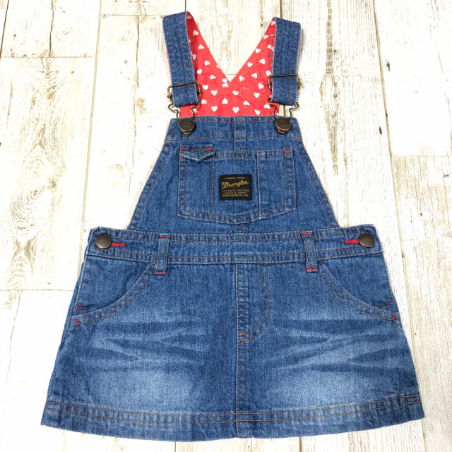 Wrangler(ラングラー)のwrangler ジャンパースカート 90 キッズ/ベビー/マタニティのキッズ服女の子用(90cm~)(ワンピース)の商品写真