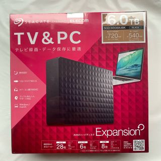 エレコム(ELECOM)の①大容量6TB 外付けハードディスクExpansion SGD-MX060UBK(テレビ)