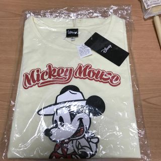 ディズニー(Disney)のしまむら　ミッキー　レディース　ティシャツ(Tシャツ(長袖/七分))