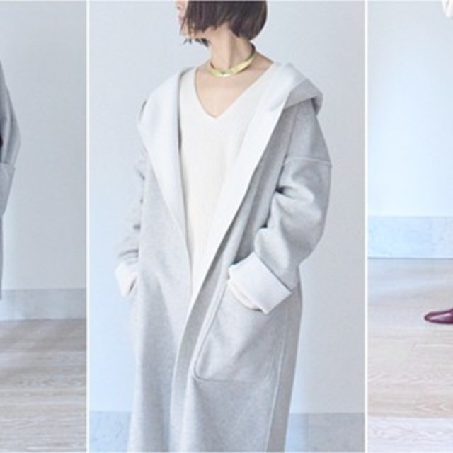 GALERIE VIE ダブルフェイス リバーシブル フーディコート - www