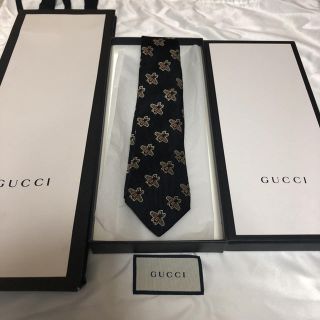 グッチ(Gucci)のGUCCI グッチ ネクタイ ビー 蜂 ブラック アレッサンドロミケーレ(ネクタイ)