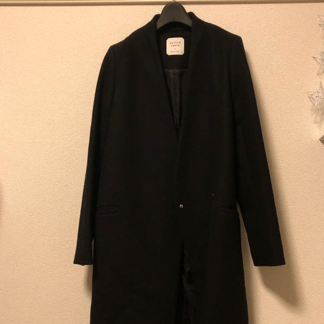 UNITED TOKYO カシミア混Vネックコート | zold-ut.hu