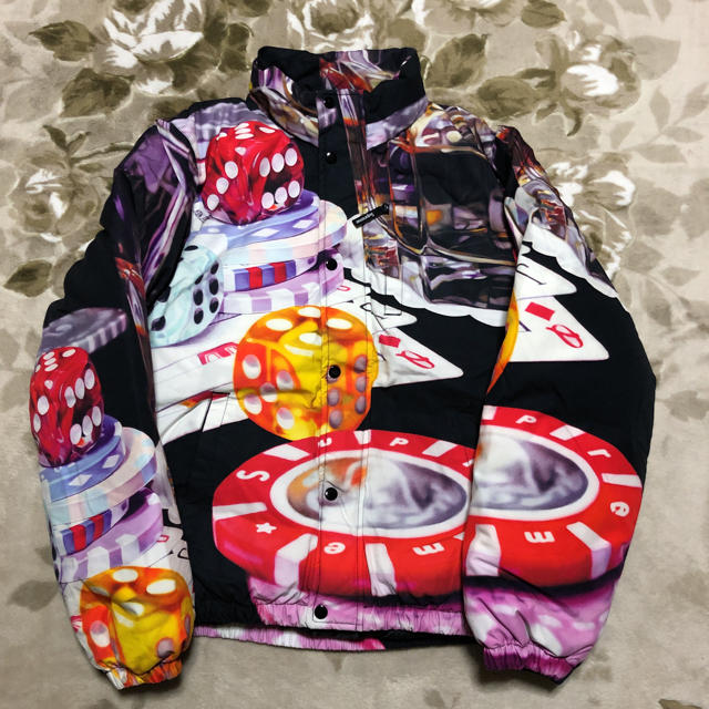 ダウンジャケット18aw Supreme カジノ　casino puffy ダウン　ジャケット