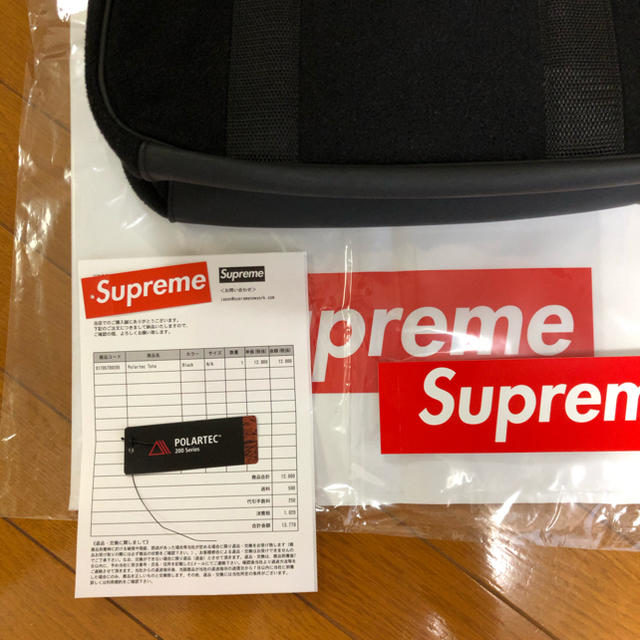 supreme シュプリーム トートバッグ 黒 tote 1