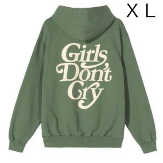 ジーディーシー(GDC)のXL Girls Don't Cry  LOGO HOODY グリーン(パーカー)