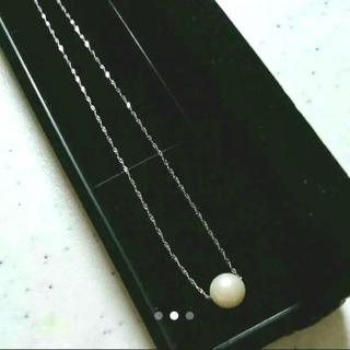 あこや真珠  プラチナ ネックレス(ネックレス)