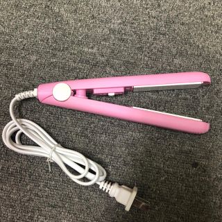 新品 送料無料 ヘアアイロン2way ピンク色(ヘアアイロン)