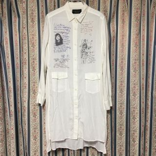 ヒステリックグラマー(HYSTERIC GLAMOUR)のヒステリックグラマー×コートニーラブ ロングシャツワンピース チュニック(ひざ丈ワンピース)