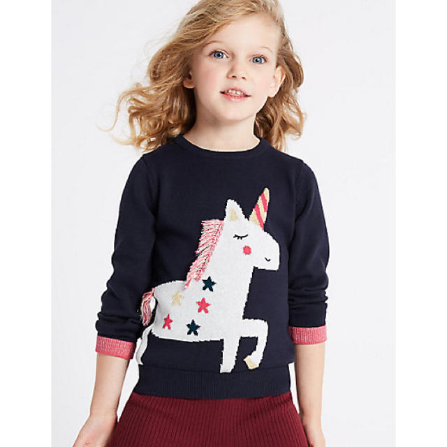 NEXT(ネクスト)の♪Marks&Spencer♪ ユニコーン セーター キッズ/ベビー/マタニティのキッズ服女の子用(90cm~)(ニット)の商品写真