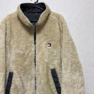 トミーヒルフィガー(TOMMY HILFIGER)の【トミーヒルフィガー】ボアジャケット リバーシブル ブルゾン フラッグロゴ(ブルゾン)