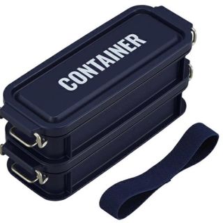 コンテナランチボックス navy 新品(弁当用品)