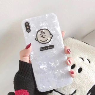 スヌーピー(SNOOPY)の新品 スヌーピー チャーリーブラウン iPhone6/7/8/X/XS/plus(iPhoneケース)