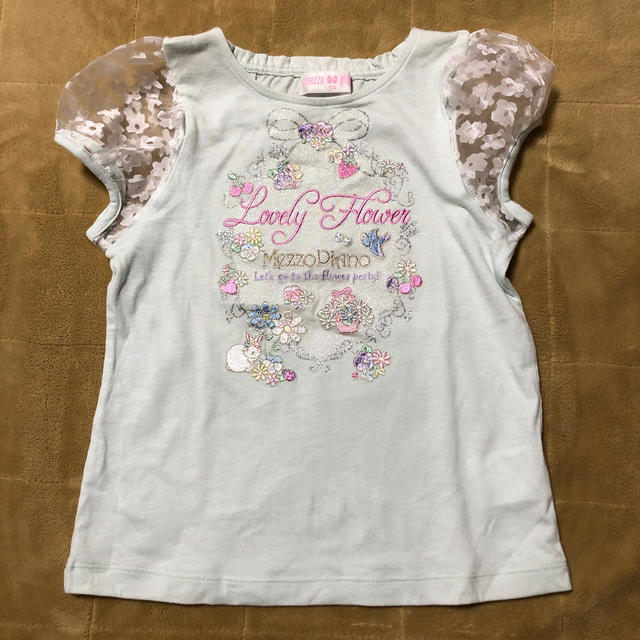 mezzo piano(メゾピアノ)のメゾピアノ　Tシャツ100,110サイズ ２枚セット キッズ/ベビー/マタニティのキッズ服女の子用(90cm~)(Tシャツ/カットソー)の商品写真