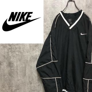 ナイキ(NIKE)の【ONE様専用☆】NIKE☆ワンポイント刺繍ロゴラインリブナイロンプルオーバー(ナイロンジャケット)