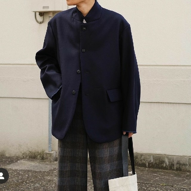 注目ショップ SUNSEA - サイズ2 ネイビー jacket over wool 19aw URU ...