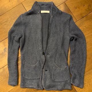 ユナイテッドアローズグリーンレーベルリラクシング(UNITED ARROWS green label relaxing)のグリーンレーベル カーディガン Sサイズ スモーキーブルー(カーディガン)