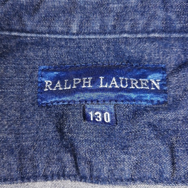 POLO RALPH LAUREN(ポロラルフローレン)のポロ　ボタンダウン紺 130 キッズ/ベビー/マタニティのキッズ服男の子用(90cm~)(Tシャツ/カットソー)の商品写真