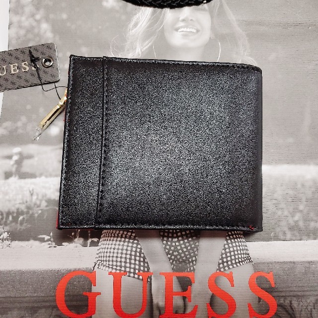 GUESS(ゲス)の【ブラックフライデー限定セール】ゲス エンボス 財布 ゲス メンズ 小銭入れ メンズのファッション小物(折り財布)の商品写真