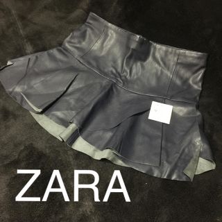 ザラ(ZARA)のZARA ソフトレザー・ミニスカート(ミニスカート)