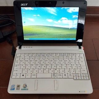 エイサー(Acer)のノートパソコン acer Aspire one ZG5 白(ノートPC)